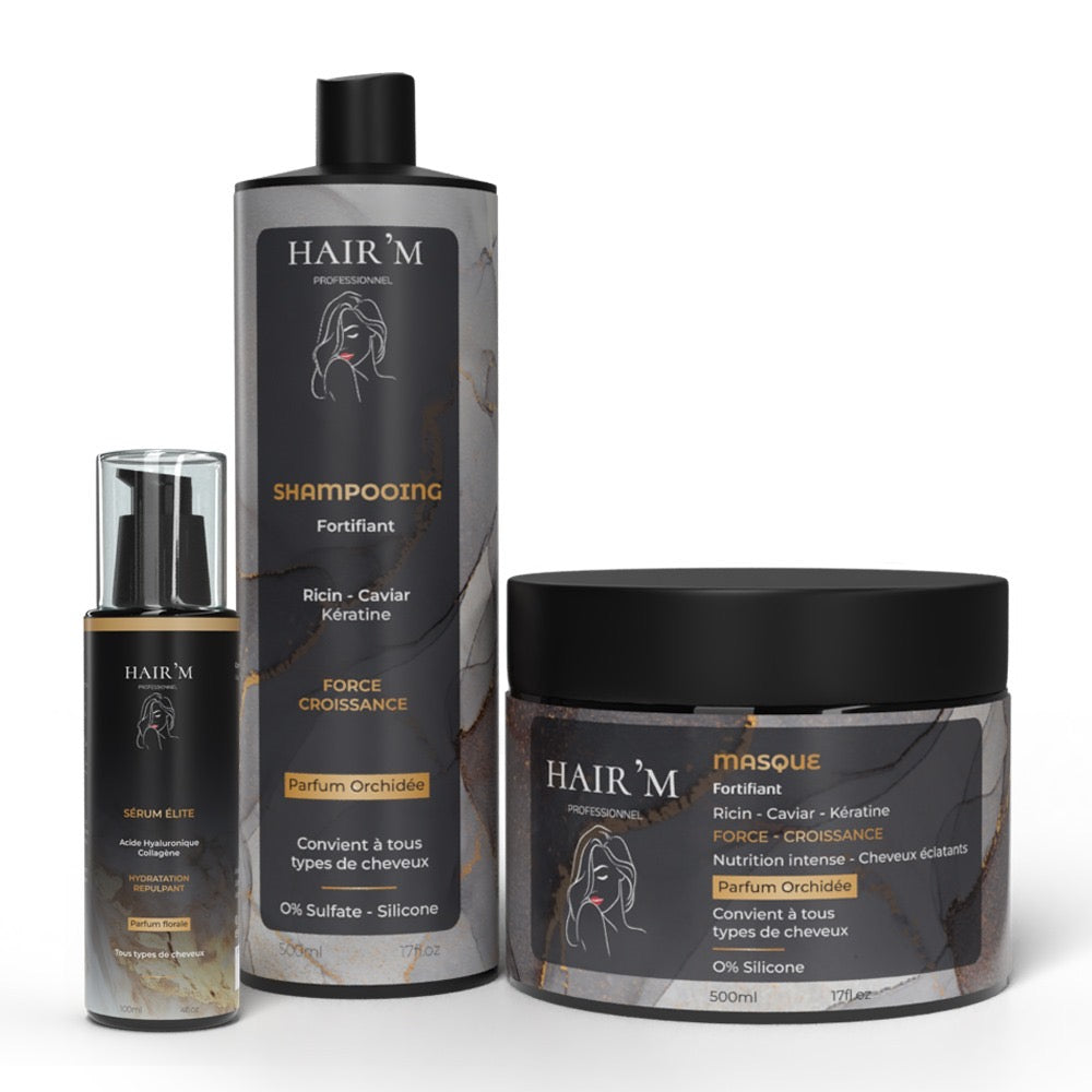 Gamme Ricin-Caviar- Kératine kit complet
