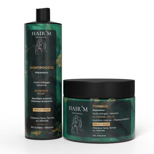 Duo Huile d'Argan Kératine