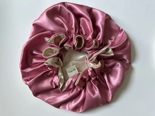 Bonnet de soie réversible